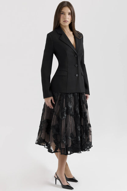 Aviva Black Tailored Hourglass Jacket