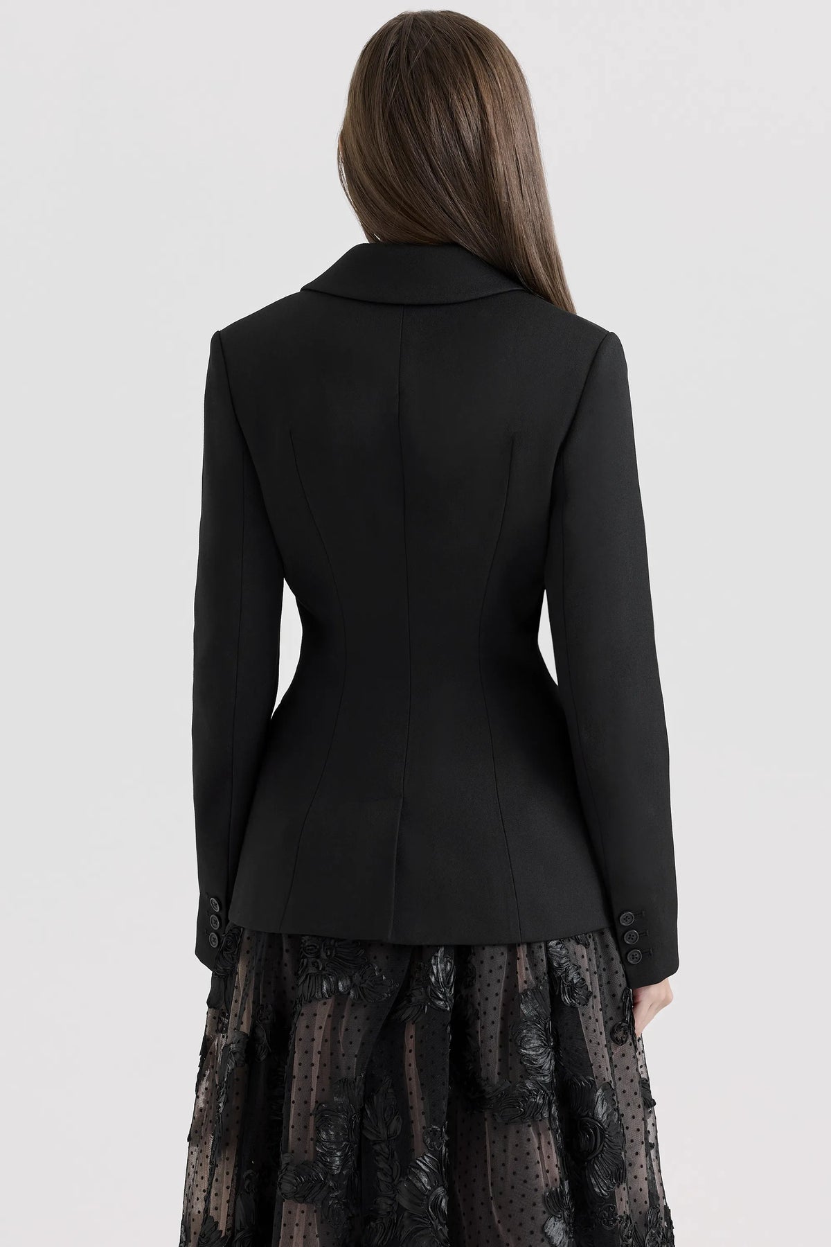 Aviva Black Tailored Hourglass Jacket