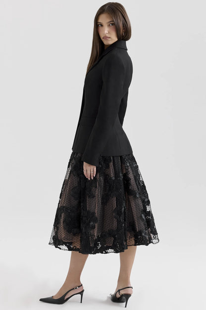 Aviva Black Tailored Hourglass Jacket