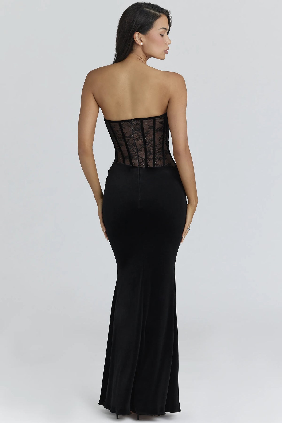 Ayana Black Lace Maxi Dress + Bolero