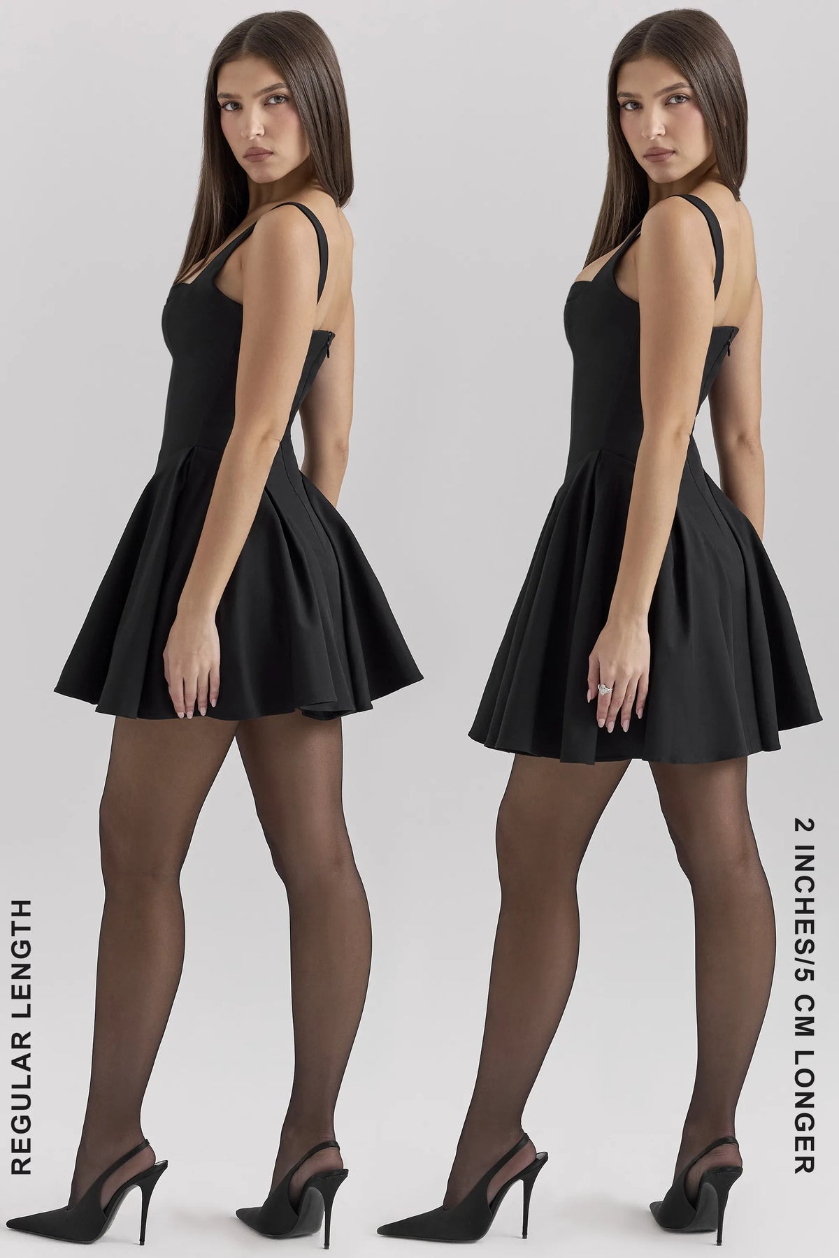 Bunny Black Twill Mini Dress