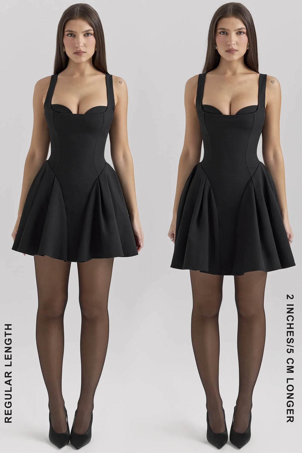 Bunny Black Twill Mini Dress