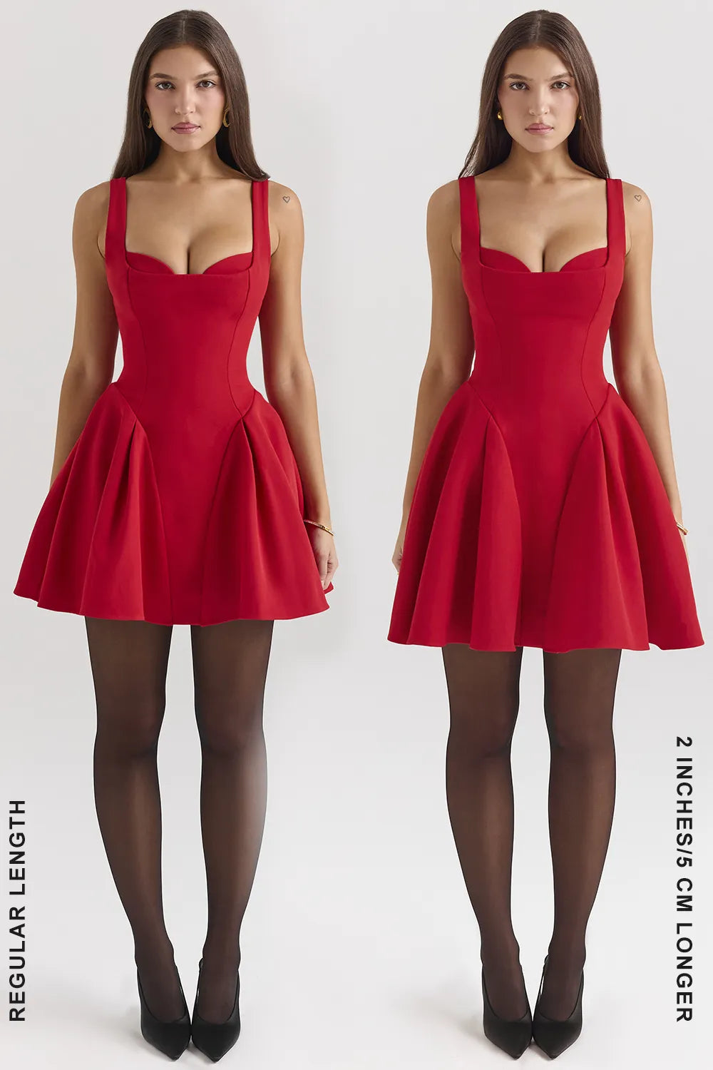 Bunny Holly Red Crepe Mini Dress