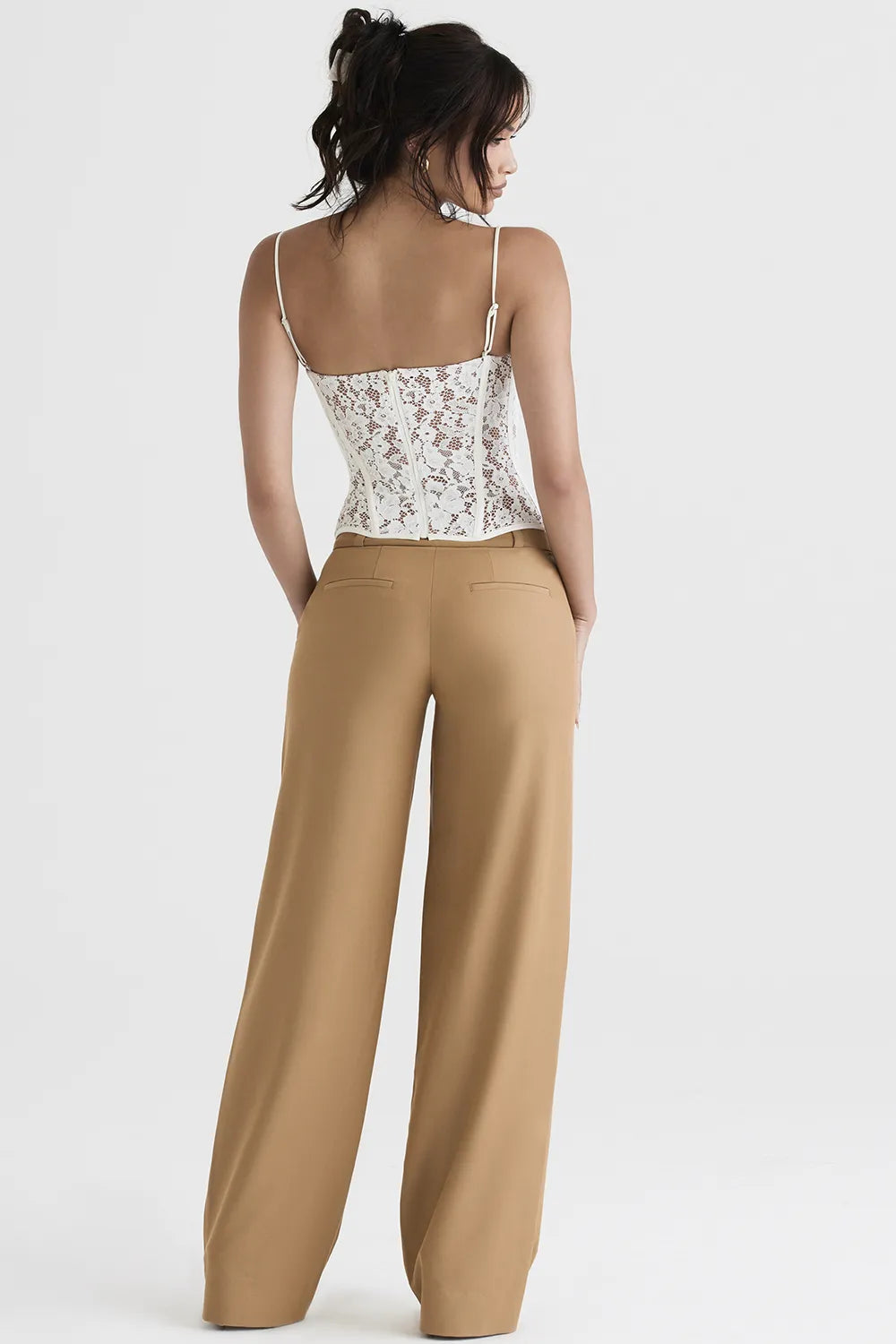 Cameron Caramel Relaxed Tailored Trousers
