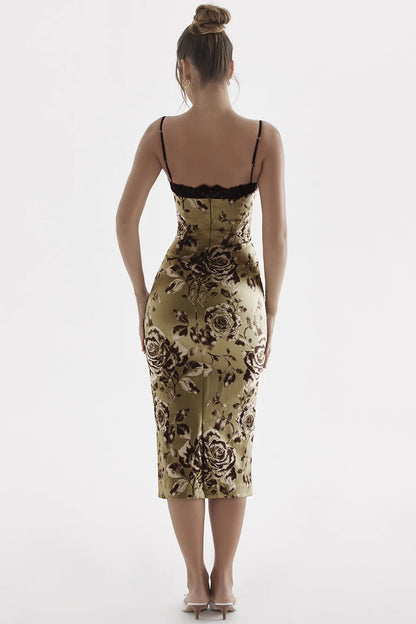 Cassia Floral Print Midi Dress