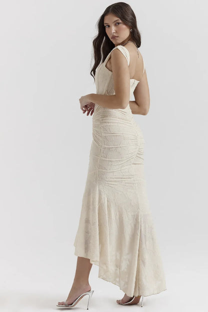 Cesca Vintage Cream Floral Maxi Dress