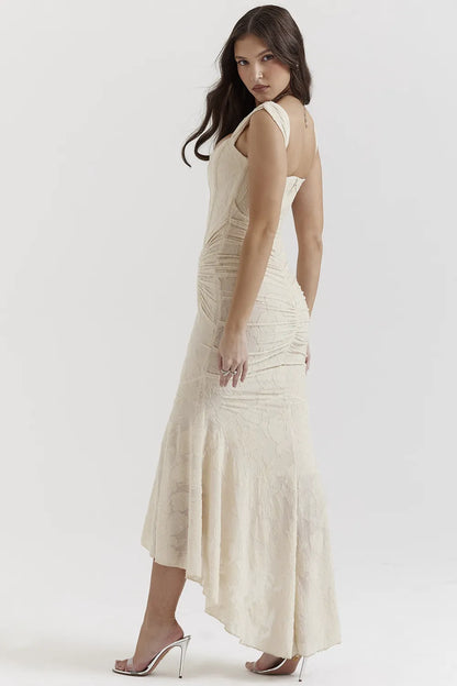 Cesca Vintage Cream Floral Maxi Dress