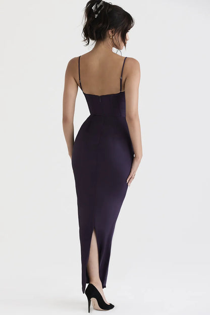 Charmaine Night Shade Corset Maxi Dress