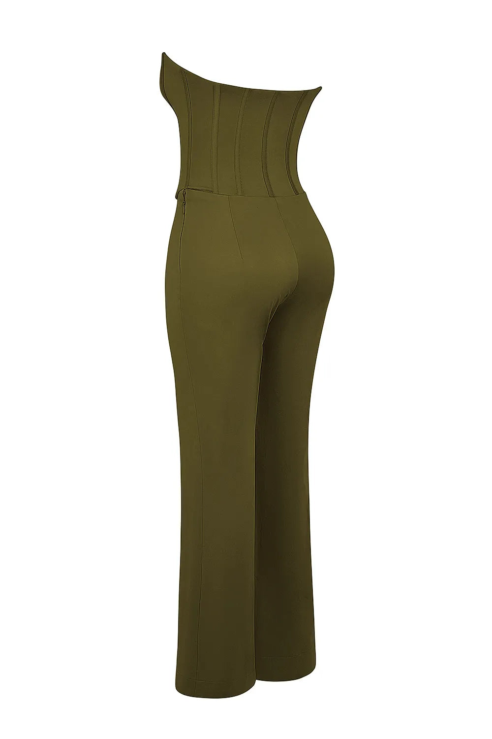 Mistress Rocks Khaki Strapless Jumpsuit - SALE