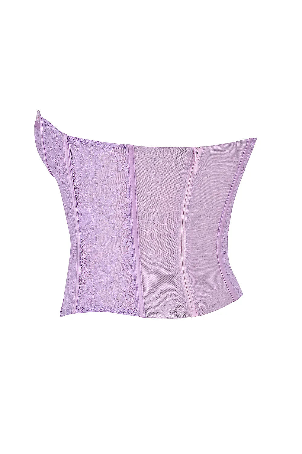 Mistress Rocks Orchid Lace Underwired Corset - SALE