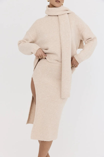 Mistress Rocks Cream Eyelash Knit Oversized Sweater - SALE