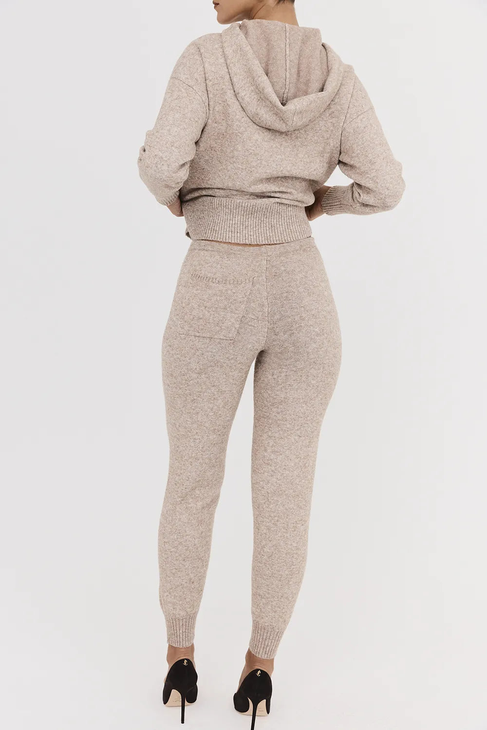 Mistress Rocks Biscuit Knit Jogging Trousers - SALE
