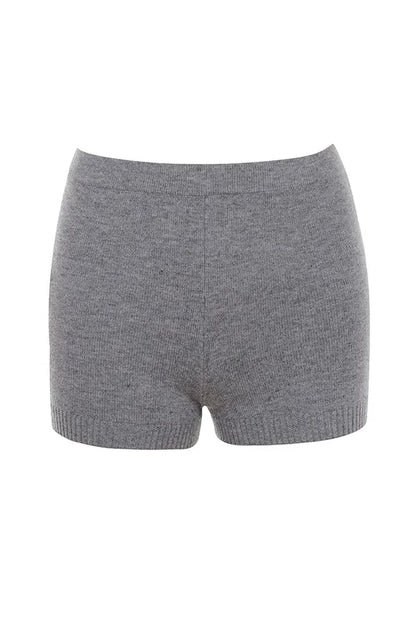 Mistress Rocks Slate Knit Shorts - SALE