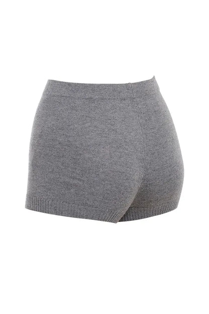 Mistress Rocks Slate Knit Shorts - SALE