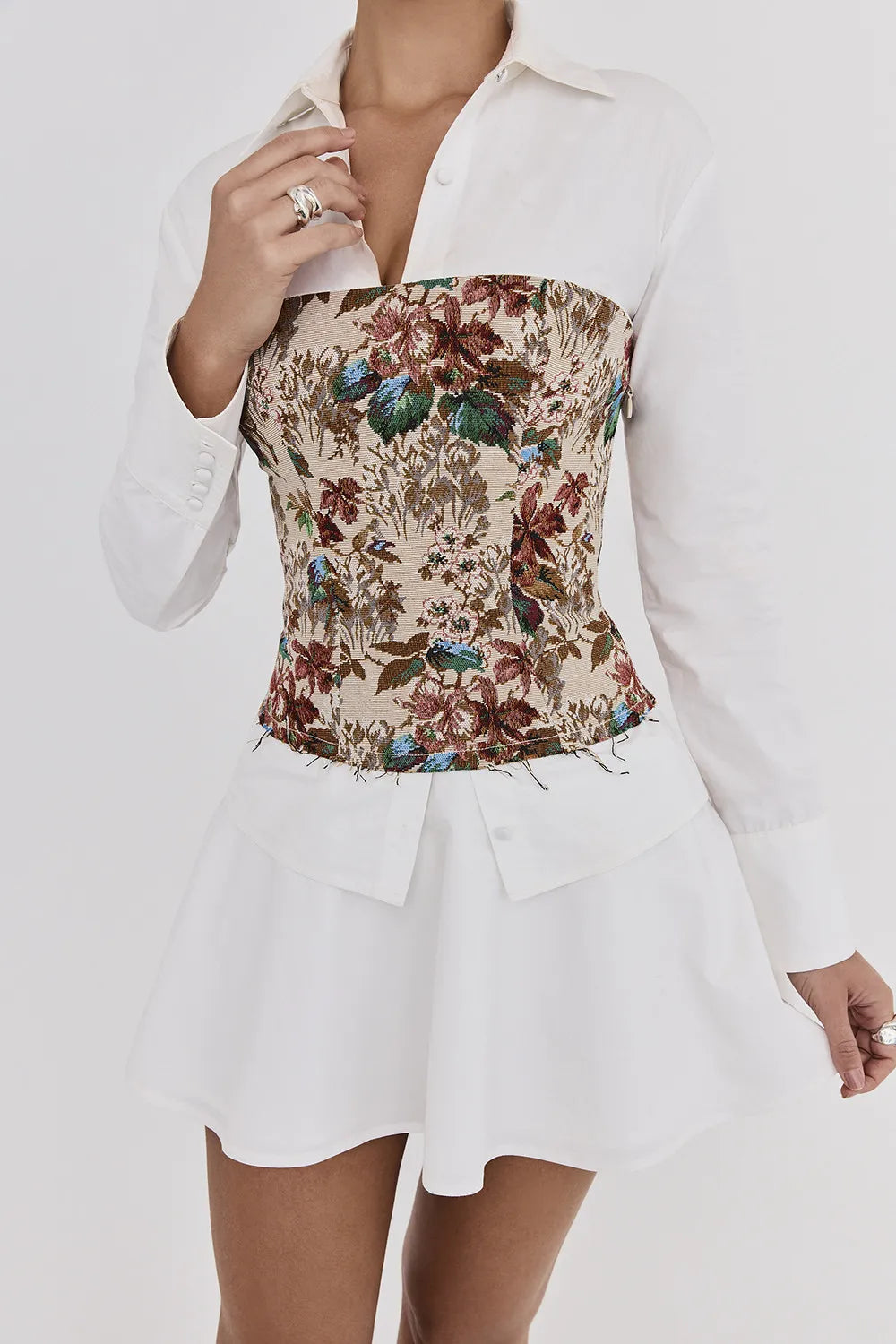Mistress Rocks Tapestry Jacquard Shirt Dress - SALE