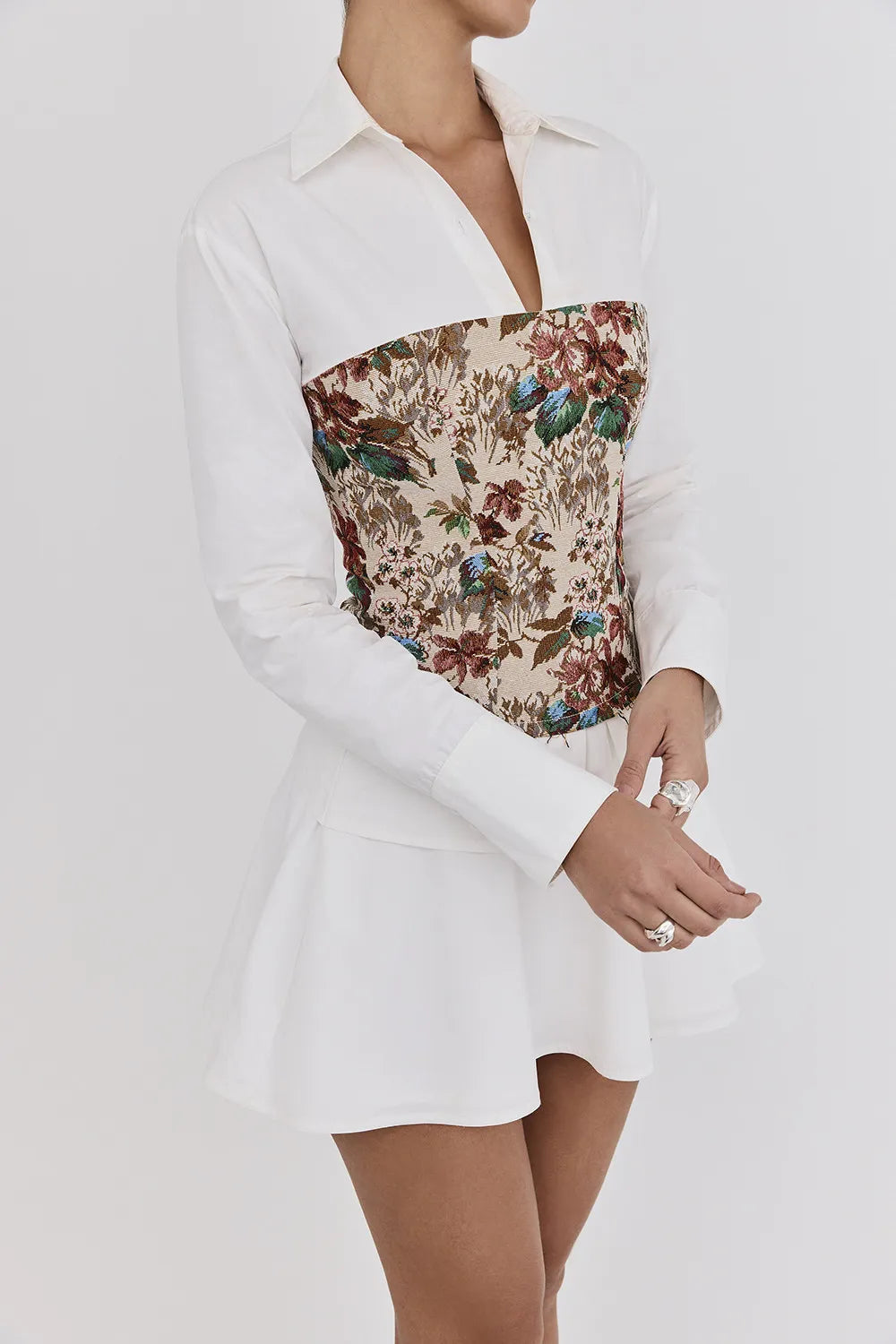 Mistress Rocks Tapestry Jacquard Shirt Dress - SALE
