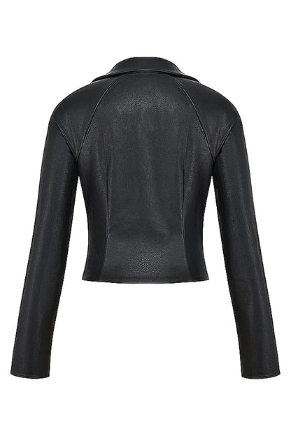Mistress Rocks Black Vegan Leather Lace Up Top - SALE