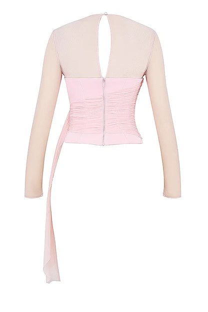 Mistress Rocks Peony Long Sleeve Corset - SALE