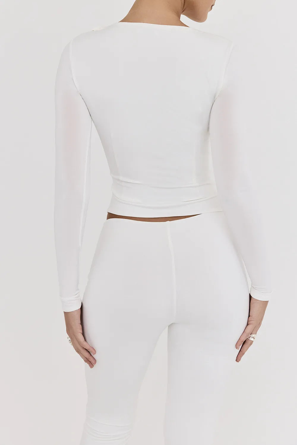 Mistress Rocks Ivory Flower Embellished Top - SALE