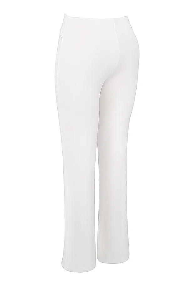 Mistress Rocks Ivory Flower Embellished Trousers - SALE