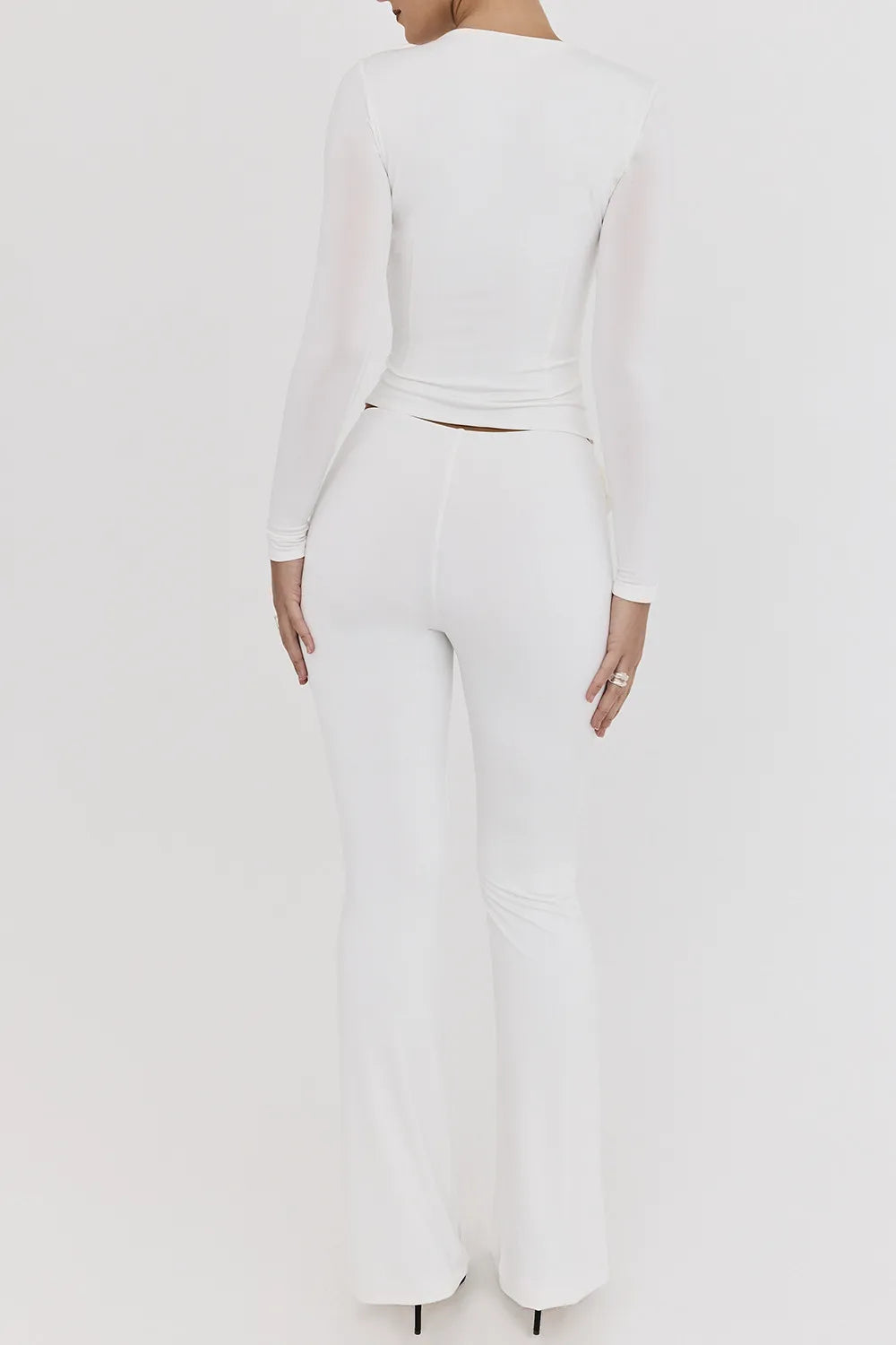 Mistress Rocks Ivory Flower Embellished Trousers - SALE