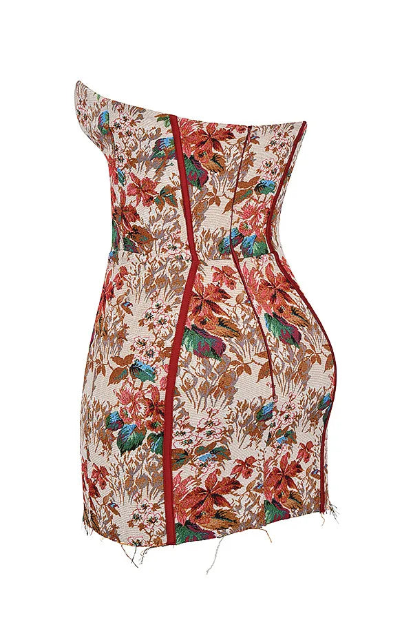 Mistress Rocks Tapestry Jacquard Strapless Dress - SALE