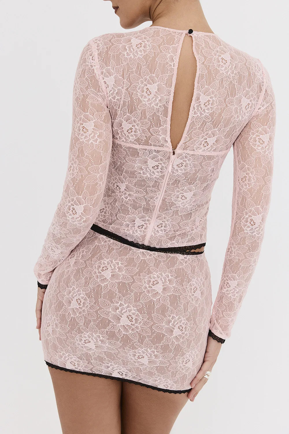 Mistress Rocks Peony Lace Mini Skirt - SALE