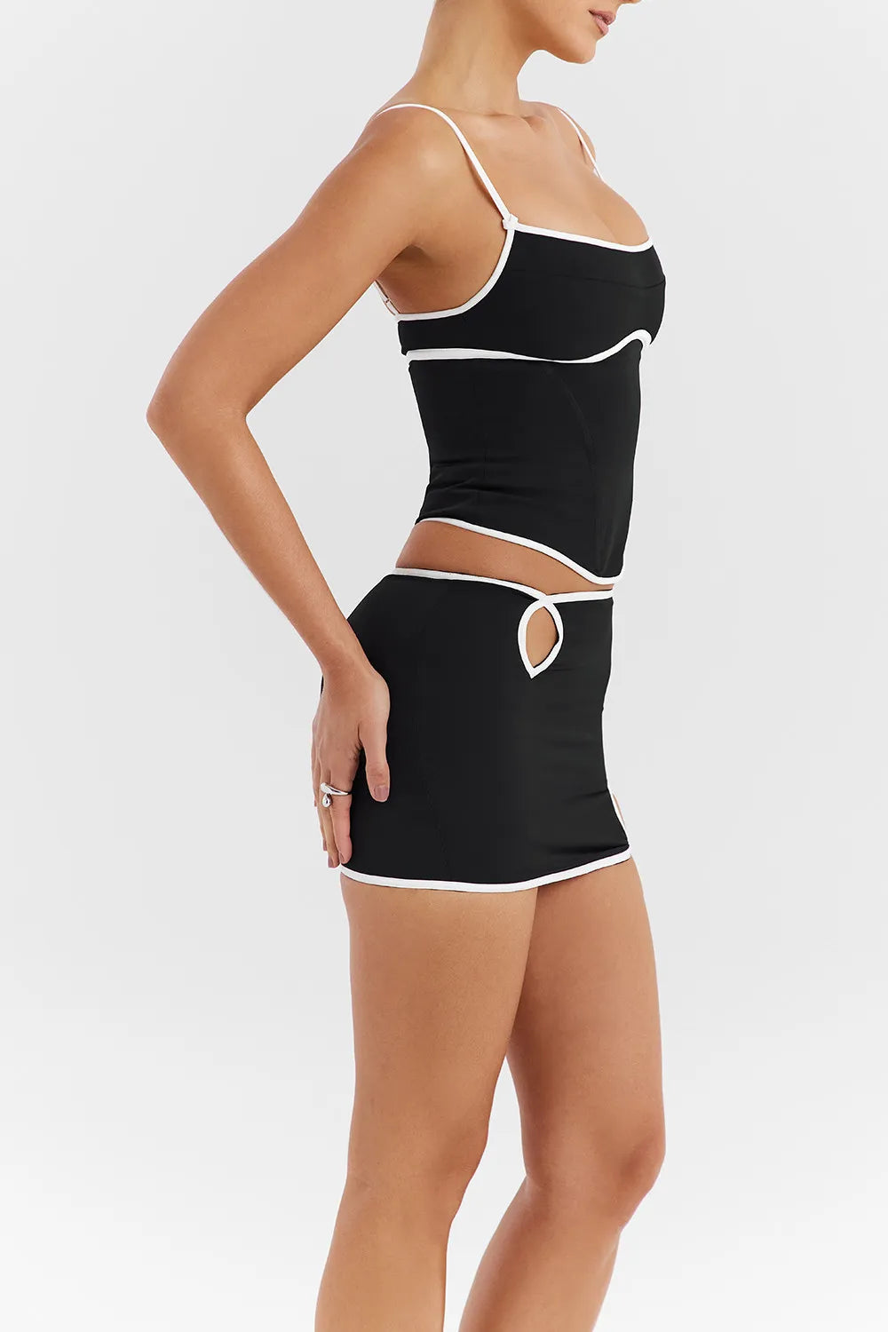 Mistress Rocks Black Structured Corset - SALE
