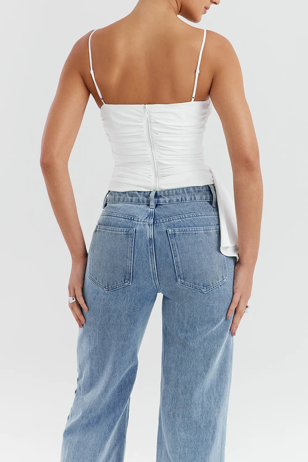 Mistress Rocks White Ruffle Top - SALE