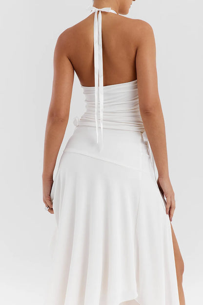 Mistress Rocks Ivory Open Back Halter Top - SALE
