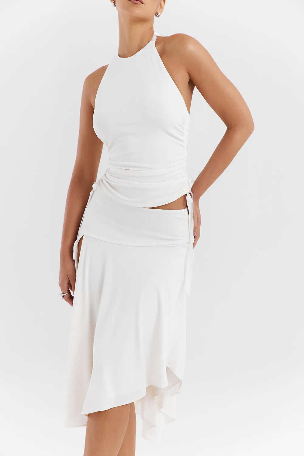 Mistress Rocks Ivory Open Back Halter Top - SALE