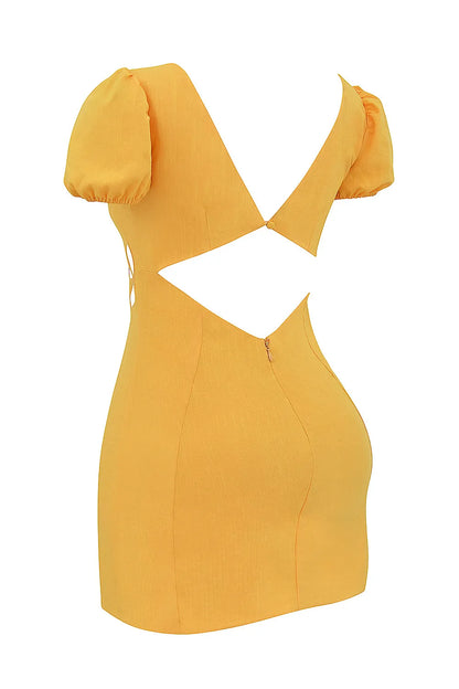 Mistress Rocks Sunburst Floral Cutout Mini Dress - SALE