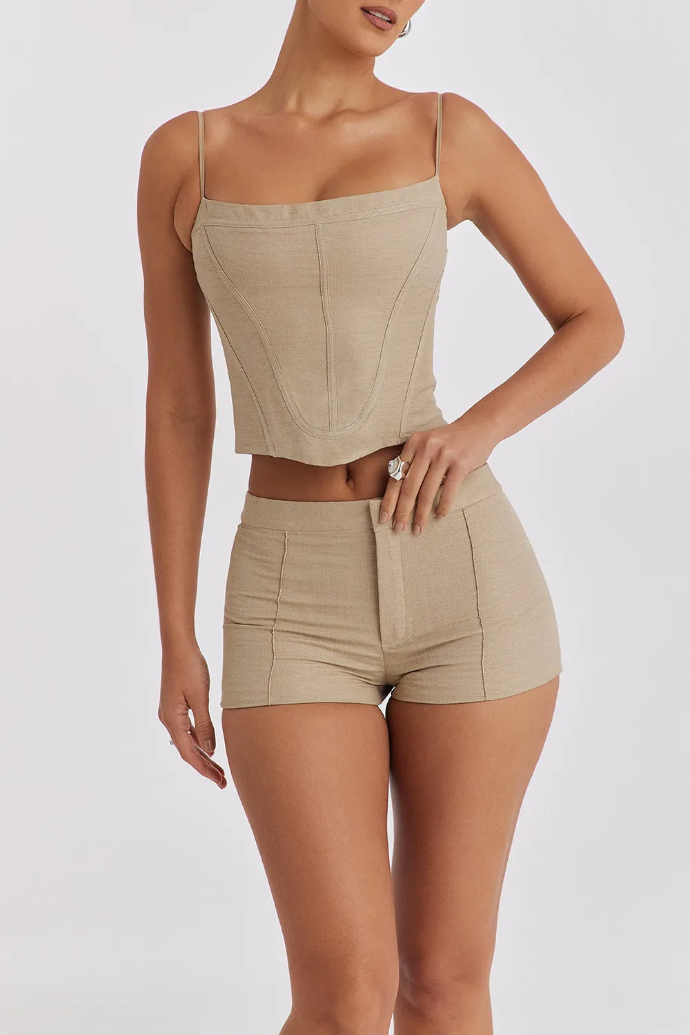 Mistress Rocks Stone Curved Corset Top - SALE