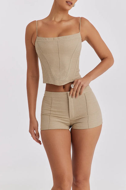 Mistress Rocks Stone Curved Corset Top - SALE