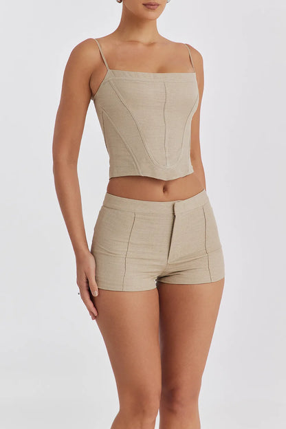 Mistress Rocks Stone Curved Corset Top - SALE