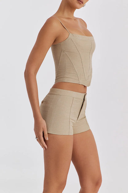 Mistress Rocks Stone Curved Corset Top - SALE
