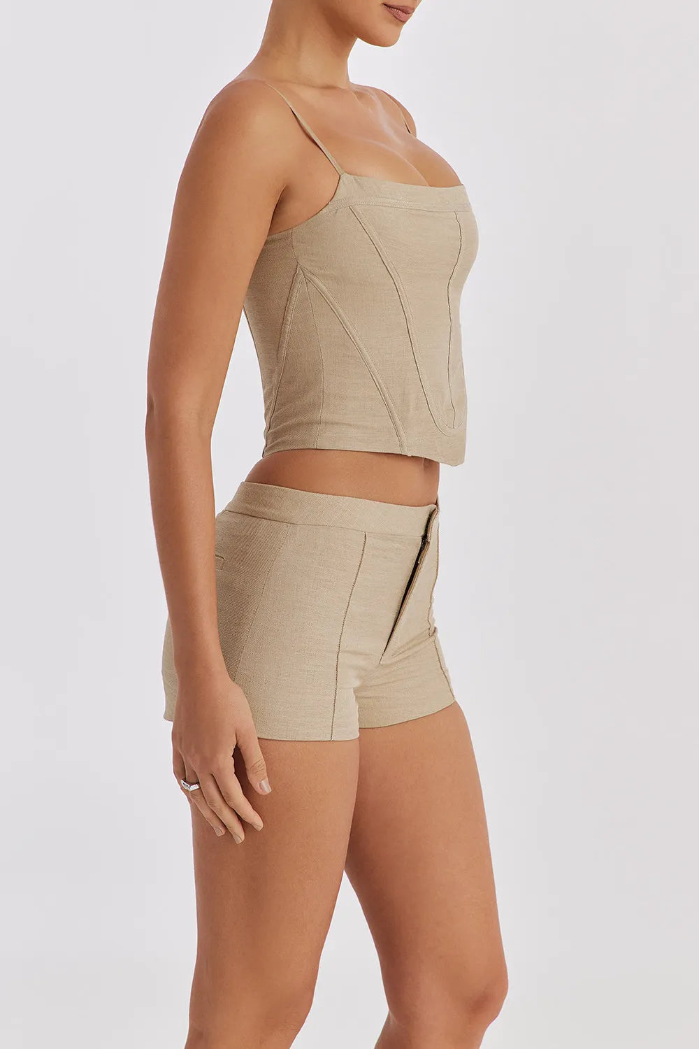 Mistress Rocks Stone Tailored Shorts - SALE