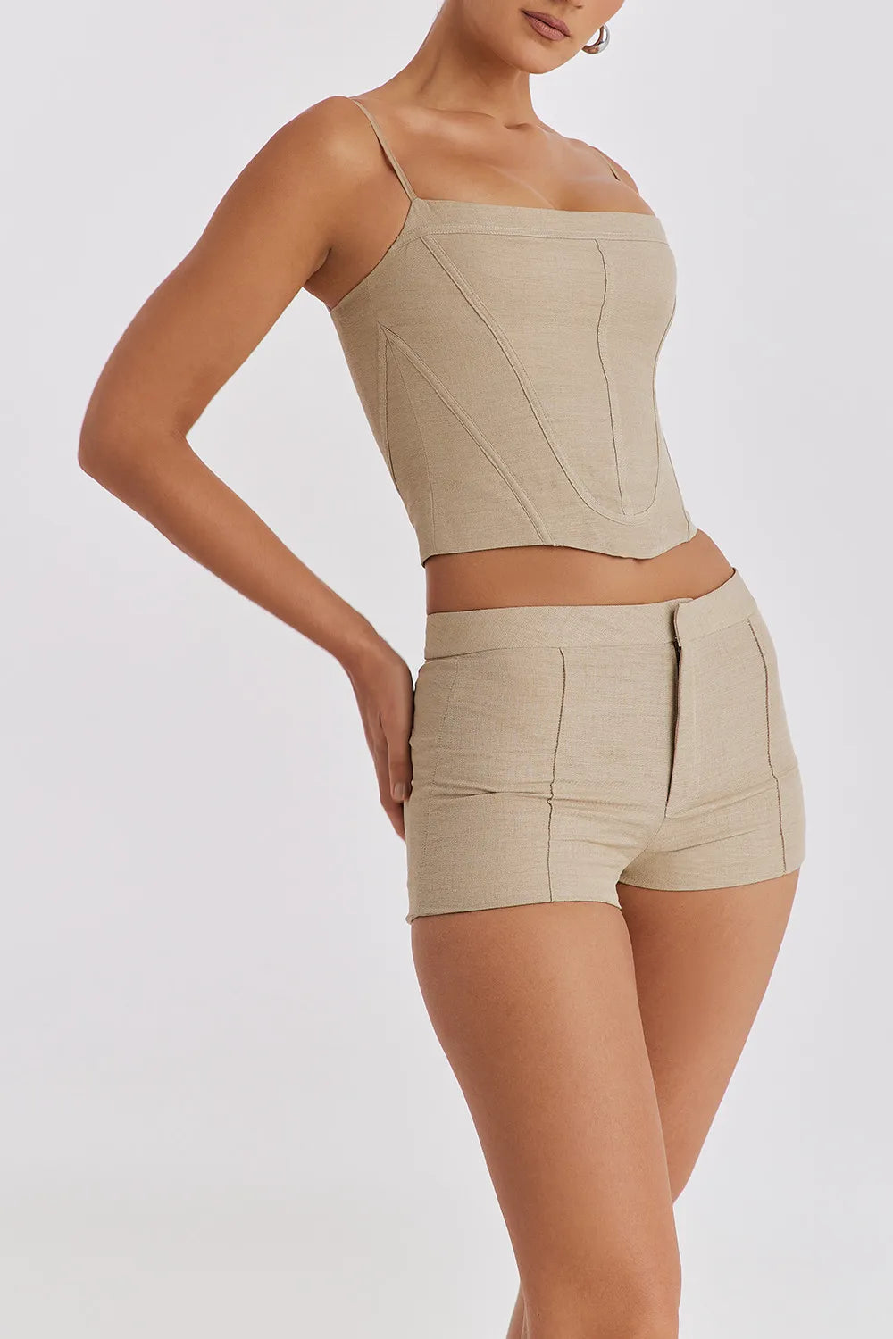 Mistress Rocks Stone Tailored Shorts - SALE