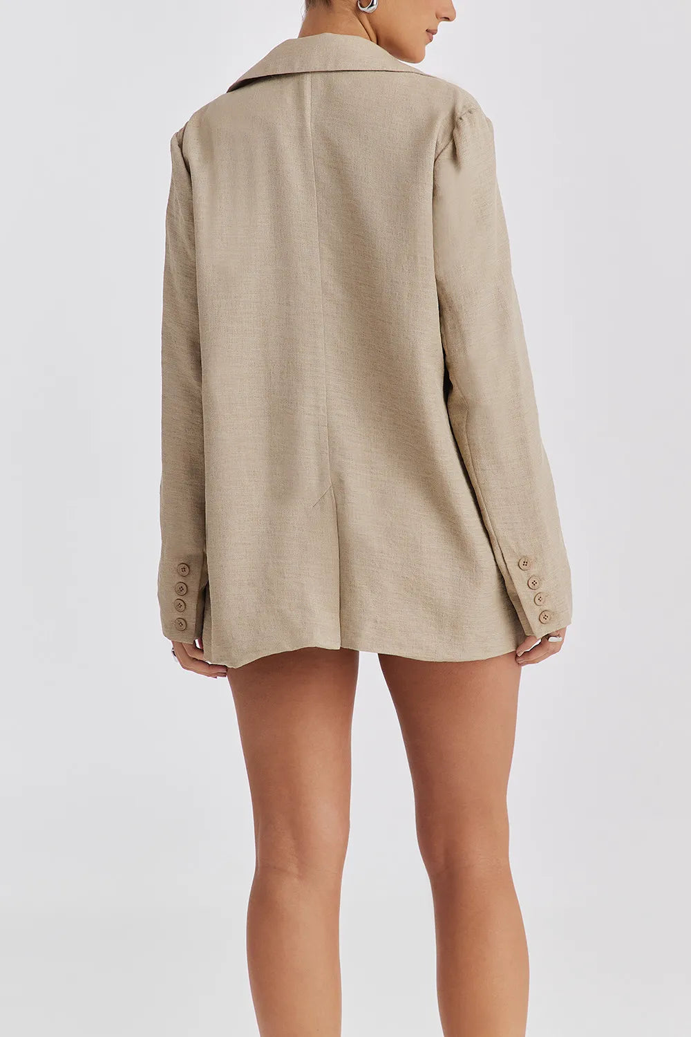 Mistress Rocks Stone Boxy Oversized Jacket - SALE