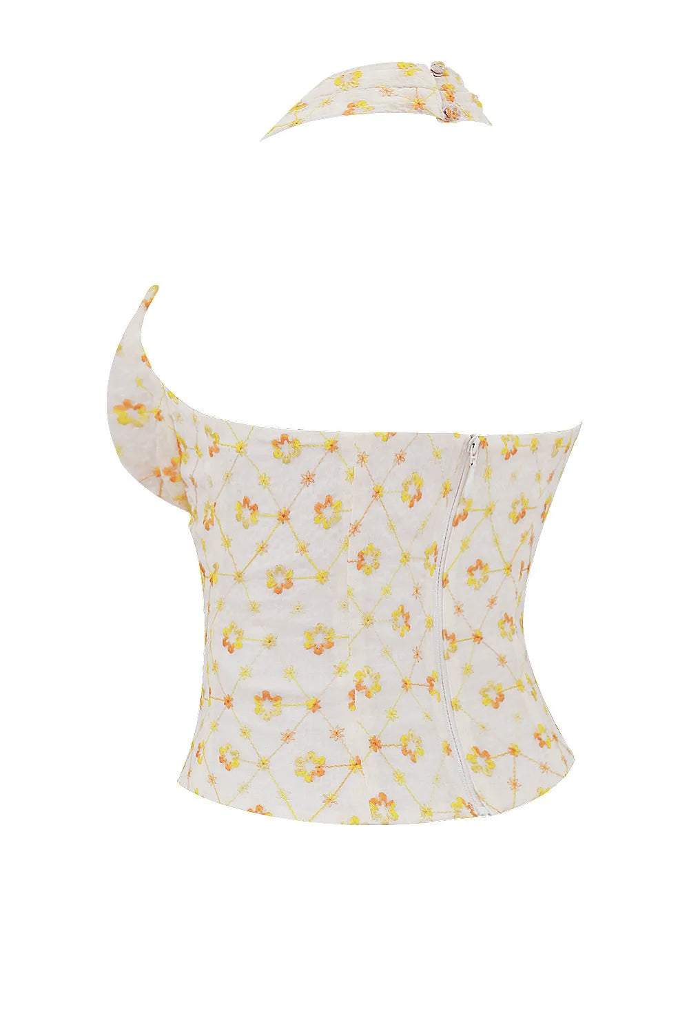 Mistress Rocks Cloud Floral Embroidered Halter Top - SALE