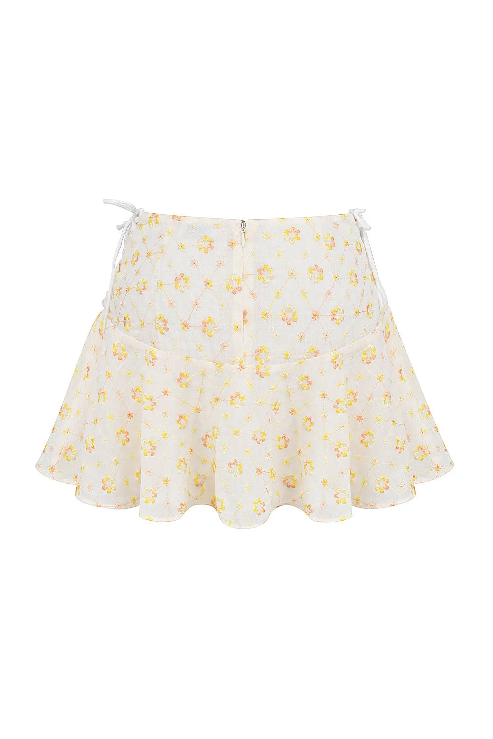 Mistress Rocks Cloud Floral Embroidered Mini Skirt - SALE