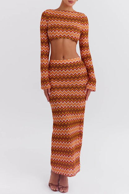 Mistress Rocks Multicolour Knit Maxi Skirt - SALE