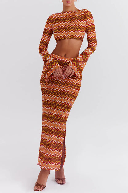 Mistress Rocks Multicolour Knit Maxi Skirt - SALE