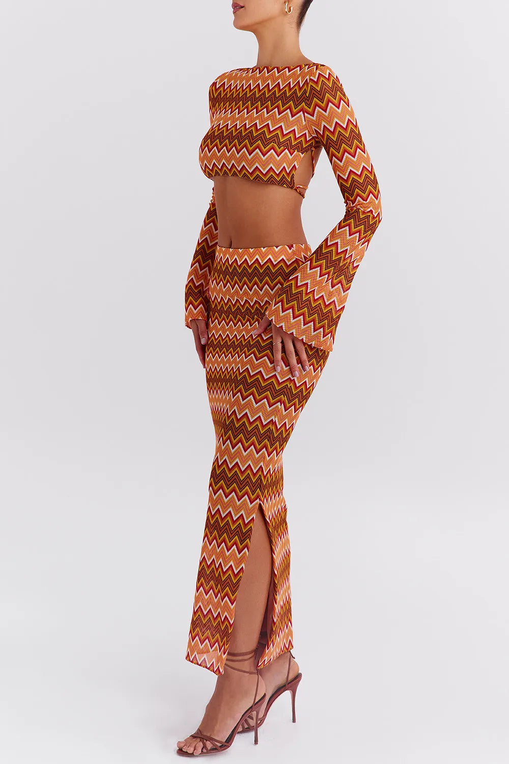 Mistress Rocks Multicolour Knit Maxi Skirt - SALE
