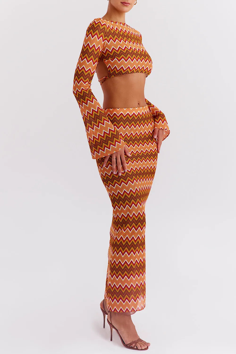 Mistress Rocks Multicolour Knit Maxi Skirt - SALE