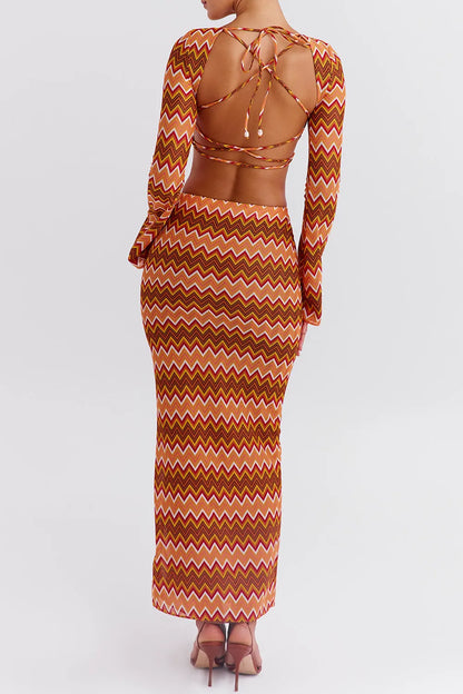 Mistress Rocks Multicolour Knit Maxi Skirt - SALE