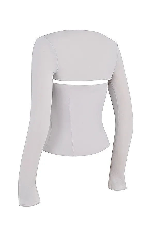 Mistress Rocks Smoke Strapless Top With Shrug - SALE