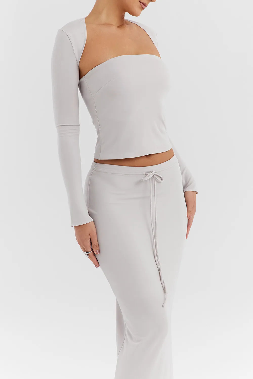 Mistress Rocks Smoke Strapless Top With Shrug - SALE