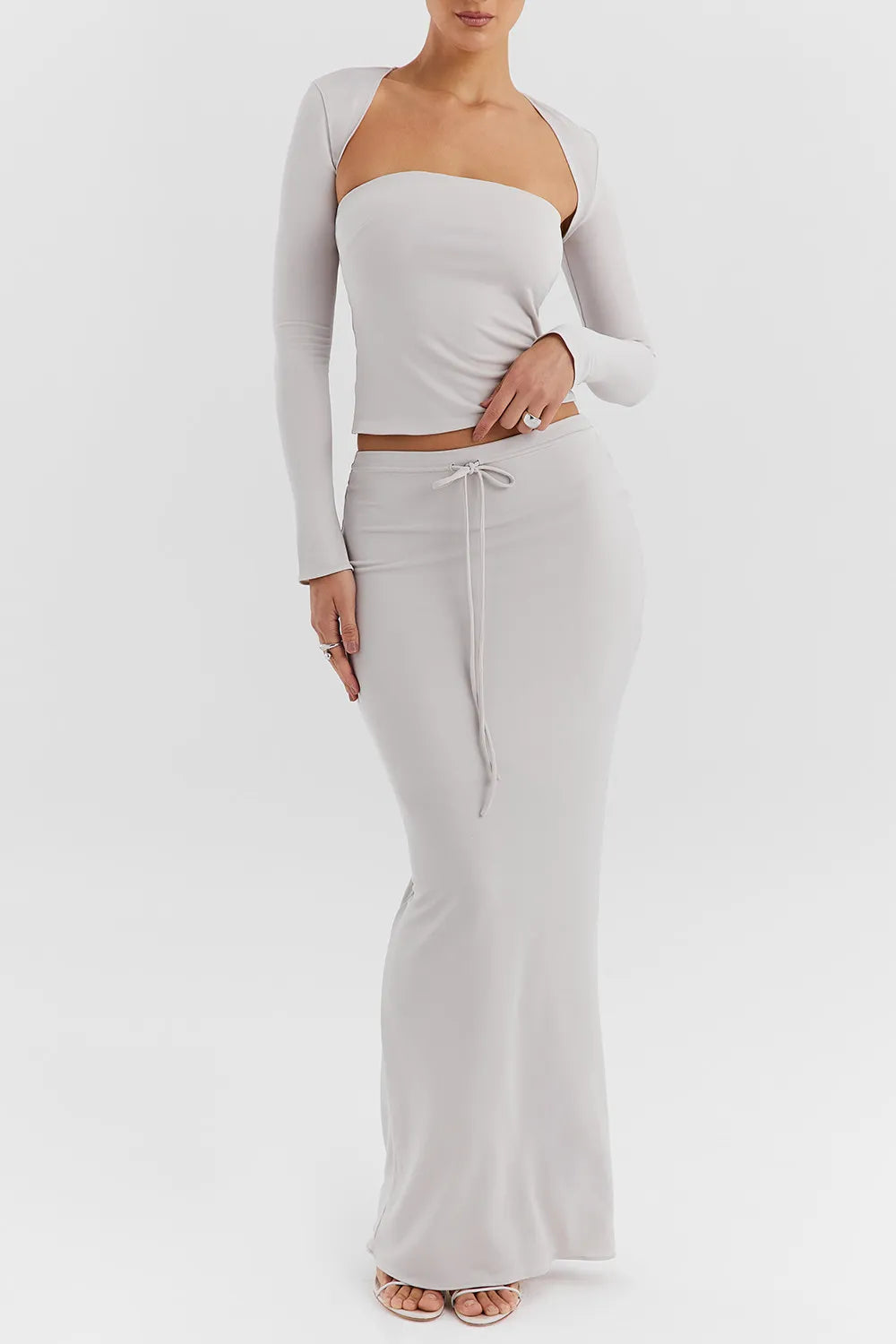 Mistress Rocks Smoke Maxi Skirt - SALE