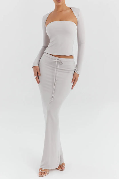 Mistress Rocks Smoke Maxi Skirt - SALE